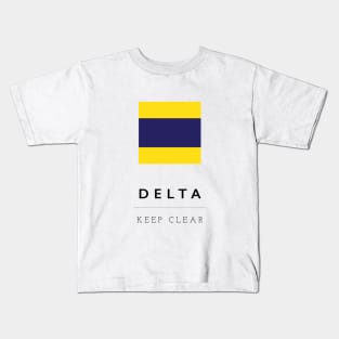 Delta: ICS Flag Semaphore Kids T-Shirt